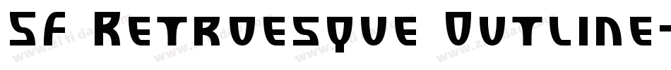 SF Retroesque Outline字体转换